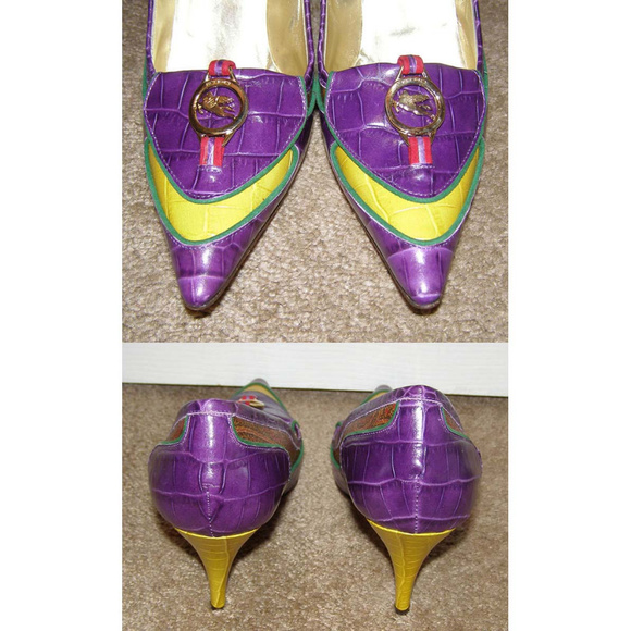 Stunning Etro paisley & croc embossed pumps 8.5 - Picture 4 of 8